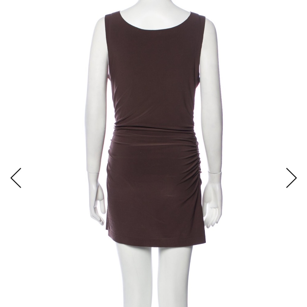 Norma Kamali
Bateau Neckline Mini Dress